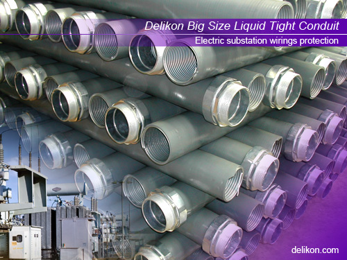Delikon Liquid Tight Conduit System for electric substation wirings