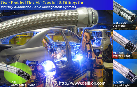 DELIKON TOP flexible conduit and conduit fittings systems for industry automation